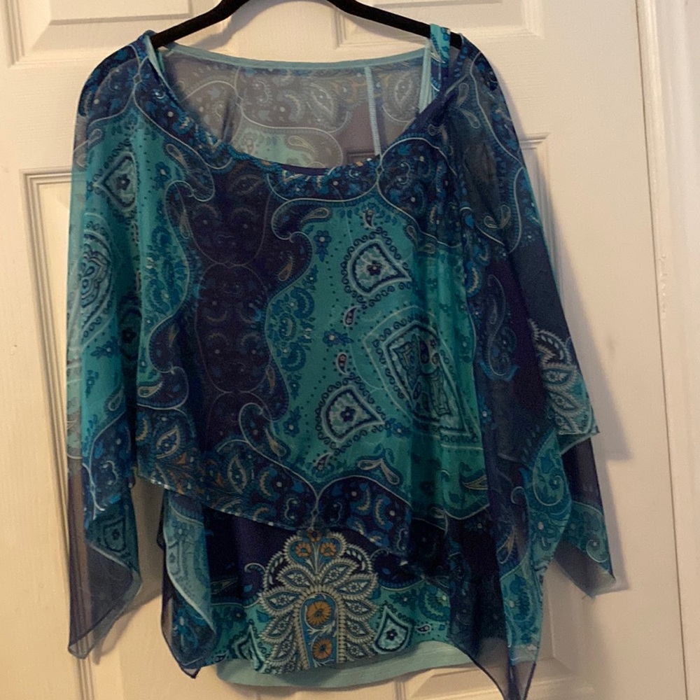 NWT paisley blouse from Dress barn size L